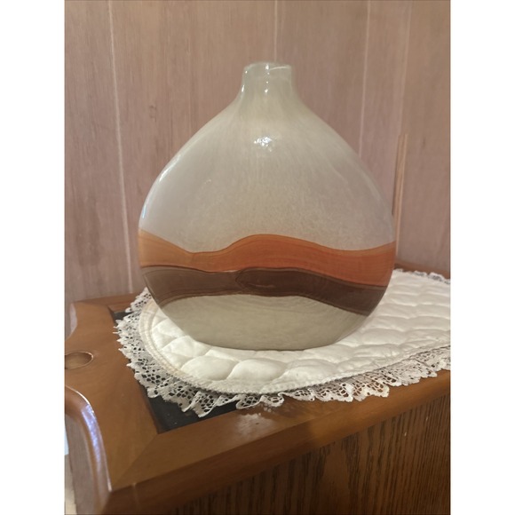 Pier 1 Imports Other - Pier 1 Imports hand-blown glass vase with a retro 70s Look